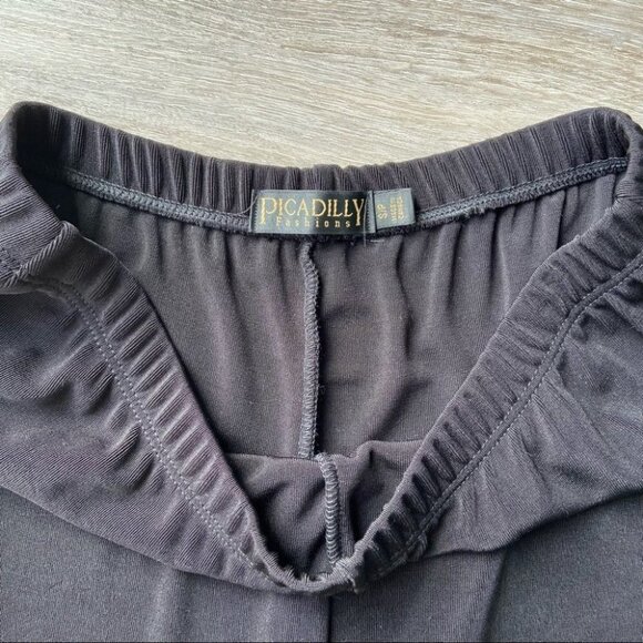 Vintage Picadilly  Crepe Straight Leg Pull On Pants - Picture 8 of 12